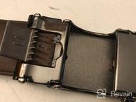 img 1 attached to HYRISON Genuine Leather Automatic Buckle Black Men's Accessories for Belts review by Nicholas Peters