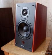 img 3 attached to 🔊 Edifier R2000DB Studio Monitors: Powered Bluetooth Bookshelf Speakers with Optical Input, 120 Watts RMS - Black review by Krisha Kanth ᠌