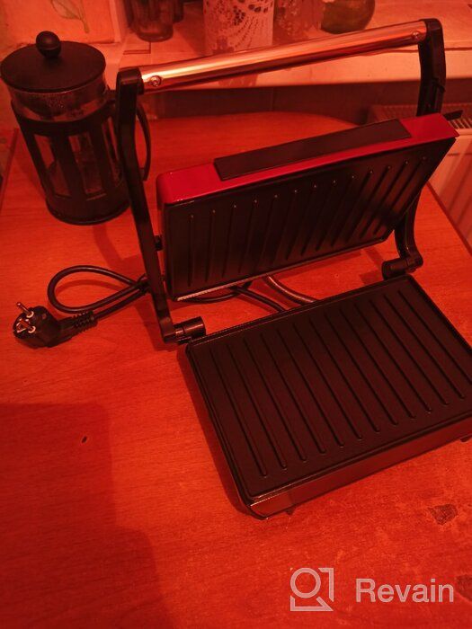 img 1 attached to Sandwich maker Kitfort KT-1609 Panini Maker, red review by Barbara Lis EH ᠌