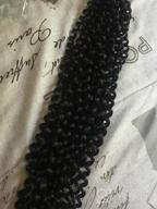 img 1 attached to 12 Inch Short Passion Twist Crochet Hair Extensions Water Wave Bohemian Braids Natural Black (#1B) review by Jennifer Wurz
