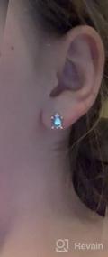 img 5 attached to 🐧✨ 925 Sterling Silver Waysles Penguin and Hummingbird Stud Earrings with Blue Heart Crystal - Cute Animal Jewelry Gift for Women, Girls, and Teens