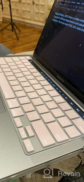 img 1 attached to Protect Your MacBook Pro Keyboard With MOSISO Silicone Cover - Compatible With M2 2022, M1 2021/2020 & 16 Inch Models - White review by Kate Woods