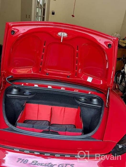 img 1 attached to Simplify Your Car Organization With Sposuit'S Collapsible Trunk Organizer - 11 Pockets & Reinforced Handles For Easy Grocery And Cargo Storage! (Grey) review by Shawn Schmidt