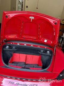 img 7 attached to Упростите организацию своего автомобиля с помощью складного органайзера для багажника Sposuit - 11 карманов и усиленные ручки для удобного хранения продуктов и грузов! (Серый)