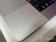img 1 attached to F FORITO Palm Rest Cover Skin With Trackpad Protector Compatible With MacBook Pro 14 Inch Model A2442 M1 Pro/M1 Max With Touch ID (Silver) review by Brandon Jaime