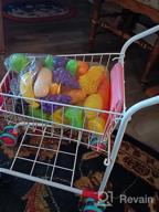 img 1 attached to Sturdy Kids Shopping Cart Trolley With 46 PCS Of Pretend Play Food, Ideal For Role Play And Educational Play Kitchen Activities, Perfect Toy For Boys And Girls review by Ryan Richards