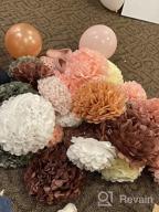img 1 attached to 🎉 20-Piece Paper Pom Poms Party Kit by EpiqueOne - Tissue Pom Pom Decorations for Birthdays, Bridal Showers, and Baby Showers - Easy to Assemble and Install; White, Ivory, Peach, and Champagne review by David Nelson