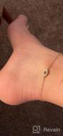 img 1 attached to Charm Your Feet With LOYATA'S 14K Gold Plated Dainty Ankle Bracelet Featuring White Cubic Zirconia Cross, Tassel And Evil Eye Foot Jewelry For Women review by Lisa Pettway
