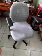 img 1 attached to Soft Velvet Stretch Armless Chair Slipcover In Navy Blue - BUYUE Task Office Chair Cover For Dustproof Protection And Washable Convenience review by Yung Rich