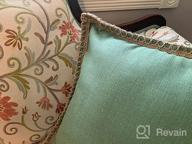 картинка 1 прикреплена к отзыву Phantoscope Pack Of 2 Farmhouse Decorative Throw Pillow Covers Burlap Linen Trimmed Tailored Edges Beige 20 X 20 Inches, 50 X 50 Cm от Everald Mendez