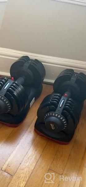 img 1 attached to Adjustable Dumbbell Set Free Weights - 12.5/27.5/44/55/66 Lbs For Men Women Full Body Workout Home Gym Fitness review by Tommy Woods