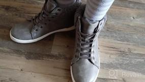 img 8 attached to Winter Ready: Adokoo Women'S High Top Ankle Boots - Combat Style, Short Booties With A Snow-Ready Twist!