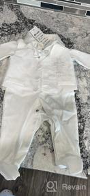 img 8 attached to Christening Baptism Outfits For Baby Boys - Set Of 2 Or 3 Pieces By Booulfi