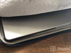 img 6 attached to MOSISO 13-13,3-дюймовая сумка для ноутбука, совместимая с MacBook Air / Pro Retina и 14-дюймовым M1 Pro / Max A2442 2021 2022, вертикальный чехол из полиэстера с карманом - черный