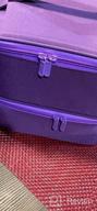 img 1 attached to ButterFox Nail Polish Storage Organizer Carrying Case Bag, Holds 60-70 Bottles With Pockets For Manicure Accessories (Charcoal/Purple) review by Eddie Sanchez