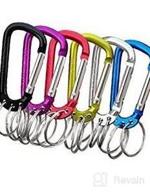img 1 attached to 6 Pack Of VictorHome'S Aluminum Carabiner Keychain With 3 Key Rings review by Michael Paquette