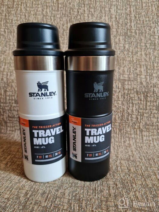 img 2 attached to Stanley Classic Trigger Action Travel Mug - 12, 16, 20 oz – Hot &amp; Cold Thermos – Double Wall Vacuum Insulated Tumbler for Coffee, Tea, and Drinks – Stainless-Steel, BPA Free review by Qu Vn Nguyn (Mng Tay ᠌