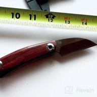 img 1 attached to Eafengrow EF11 Folding Knife D2 Steel Blade Knife With Wood Handle Pocket Knives review by Mike Flyers
