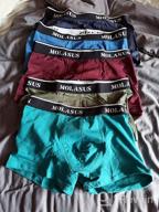 img 1 attached to Cotton Comfort And Flexibility: Molasus Men'S Stretch Trunks Underwear With Tagless Design And Pack Of 5 review by Marco Maurer
