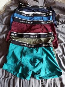 img 6 attached to Cotton Comfort And Flexibility: Molasus Men'S Stretch Trunks Underwear With Tagless Design And Pack Of 5