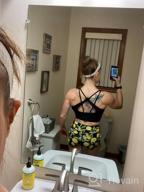 img 1 attached to Medium-Support Longline Yoga Crop Top Camisole With Wirefree And Padded Strappy Racerback For Women'S Workout - TrainingGirl Sports Bra review by Mike Ramani