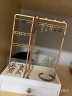 img 1 attached to Multi-Functional Jewelry Holder With Drawer For Necklaces, Rings, Bracelets, And Watches - Teamkio Jewelry Organizer And Stand review by Chris Wilson