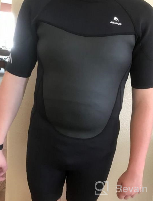 img 1 attached to Abahub Shorty Wetsuits For Men And Women - Perfect For Snorkeling, Surfing & Scuba Diving review by Kyle Ziegler