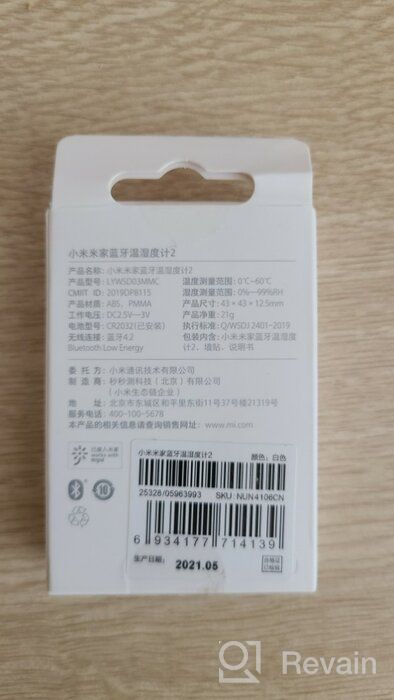 img 2 attached to Xiaomi Mijia Temperature And Humidity Electronic Watch, white review by Mateusz Walkowski ᠌