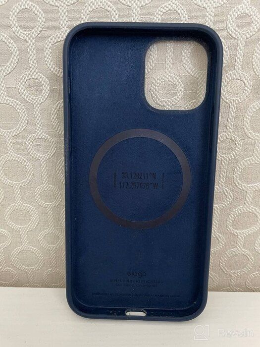 img 2 attached to 📱 elago iPhone 12/12 Pro Case 6.1 inch - Liquid Silicone, Full Body Protection, Blue - Soft Microfiber Lining review by Avut Deesri ᠌