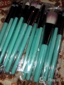 img 3 attached to KOLIGHT 20Pcs Makeup Brushes Set For Beautiful Female - Eyeshadow, Lip & Transparent Glitter Brushes!
