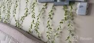 img 1 attached to 6Pcs Artificial Vines Garland With Willow Leaves - 30 Stems For Wedding Home Garden Wall Decoration review by Hugh Starr