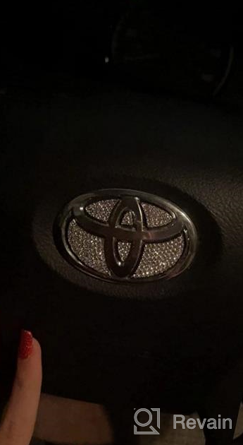 img 1 attached to Upgrade Your Honda Steering Wheel With Jaronx Crystal Bling Emblem - Sparkle-Up Your Commute! review by Oscar Berry