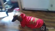 img 1 attached to Christmas Patterns Printed Dog Hoodie Pet Puppy Sweatshirt Clothes Red Extra Small review by Nichole Long