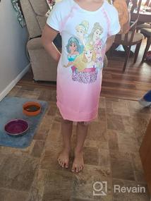 img 3 attached to 👸 Enchanting Disney Princess Squad Dress: Short Sleeve Toddler Dress for Girls