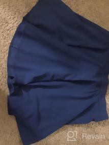 img 5 attached to Эластичная юбка-трапеция с высокой талией для женщин - плиссированная мини-юбка в скейтерском стиле от Moxeay