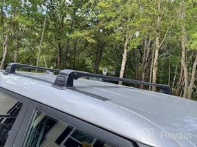 img 6 attached to Багажник на крышу ISSYAUTO с поперечной перекладиной для Kia Soul 2014-2019 - багажник на крышу с ключом от замка, противоугонный - совместим с системой крепления с фиксированной точкой