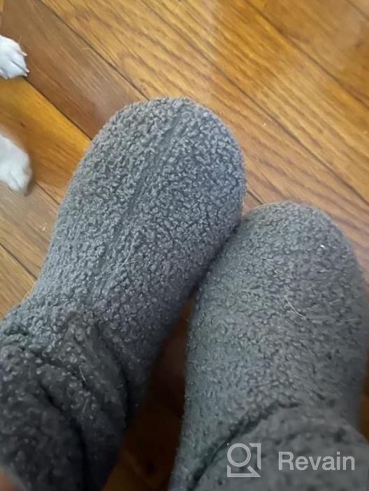 img 1 attached to LongBay Women'S Fur Bootie Slippers: Memory Foam House Shoes With Plush Fleece & Warm Curly Design review by Malik Axmed
