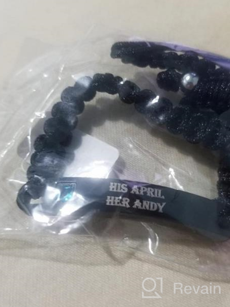 img 1 attached to 💑 Jovivi Personalized Stainless Steel Braided Rope Nameplate ID Bracelets His and Hers Matching Couples Bracelets - Perfect Valentine's Gift for Lovers review by Jerry Peebler