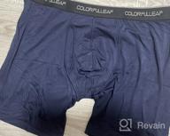 img 1 attached to COLORFULLEAF Men'S Bamboo Underwear: Ultra Soft, Breathable Boxer Briefs 3/4 Pack review by Joseph Redding