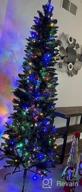img 1 attached to 🎄 SHareconn 4ft Premium Prelit Artificial Hinged Slim Pencil Christmas Tree - Full Branch Tips with 100 Warm White & Multi-Color Lights - Top Choice for X-mas Decorations (4 FT) review by Tuan Core