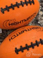 img 1 attached to NIGHTMATCH Light Up LED Football - Perfect Glow In The Dark American Football - Official Size 6 - Extra Pump And Batteries - Cool Stuff - Birthday Gifts For Boys - Waterproof Glow Football With Two LEDs review by Charles Mathews
