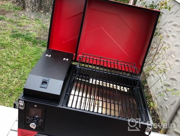 img 1 attached to ASMOKE AS350 Portable Wood Pellet Grill & Smoker, Superheated Steam Technology, 8-In-1 Cooking Versatility, 256 Sq In Navy Blue review by Jon Dunn