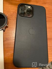 img 5 attached to 📱 Улучшите свой iPhone 13 Pro Max с кожаным чехлом Apple с технологией MagSafe в оттенке Полуночи!