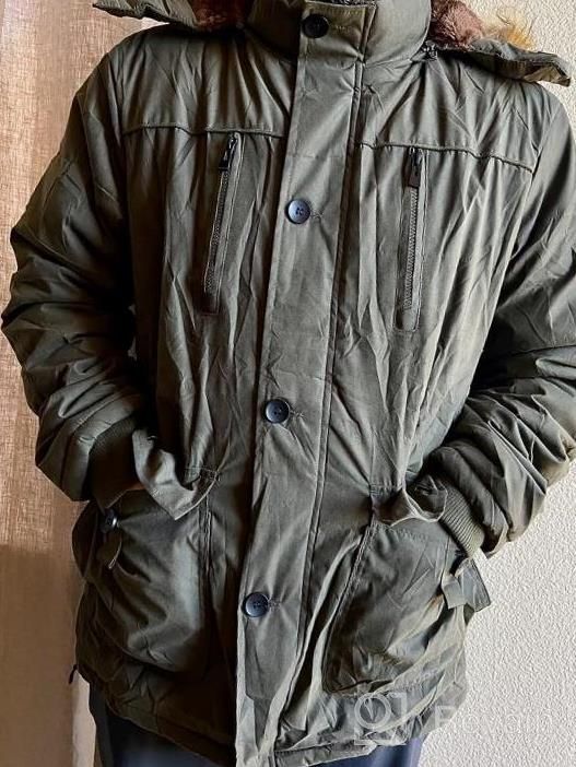 img 1 attached to Men'S Warm Winter Fleece-Lined Parka Hooded Puffer Jacket Anorak Windbreaker review by Kanwar Mix