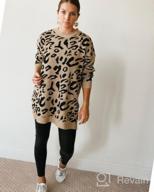 картинка 1 прикреплена к отзыву ECOWISH Women'S Oversized Leopard Sweater Dress Long Sleeve Casual Camouflage Print Knitted Pullover Tunic Sweaters от Matt Norwood