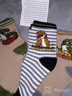 img 1 attached to Dinosaur Crew Socks for Kids - Stretch Cotton Boys' Socks review by Bill Lacy