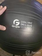 img 1 attached to Extra Thick Exercise Ball For Workout Fitness Balance - Gruper Yoga Ball In 45-75Cm - Anti Burst Yoga Chair For Home And Office With Hand Pump & Workout Guide Access Included review by Michael Moulton