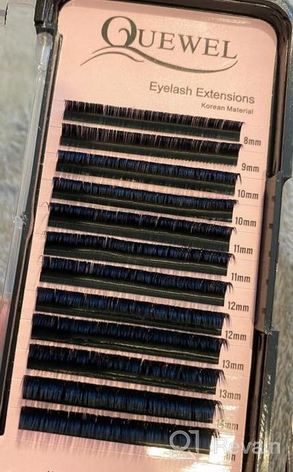 img 1 attached to Volume Lash Extensions Thickness 0.12Mm C Curl Mix Length 8-15Mm Rapid Blooming Easy Fan Mink BlackThickness 0.05/0.07/0.10/0.12Mm C/D Curl Length Single 8-18Mm Mix 8-15Mm (0.12-C-Mix 8-15Mm) review by Gloria Mesa