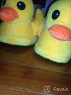 img 1 attached to Stay Cozy In Seemehappy Cute Rubber Duck Winter Warm Plush Slippers! review by Joe Roberts
