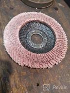 img 1 attached to KSEIBI 686012 4 1/2 Inch Flap Disc 80 Grit Aluminum Oxide 10 Pack Auto Body Sanding Grinding Wheel. review by Anthony Tegan
